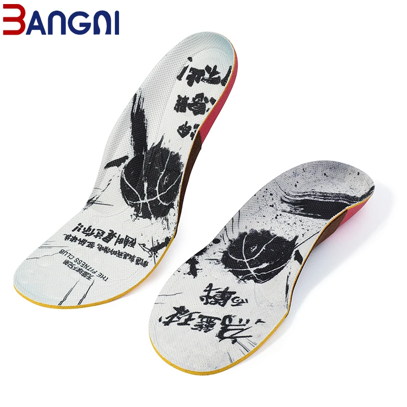 

BANGNI PU Foam Insoles Arch Support Shoes Pad Heel Shock Absorption Inserts Plantar Fasciitis Feet Insole for Men Women Sole