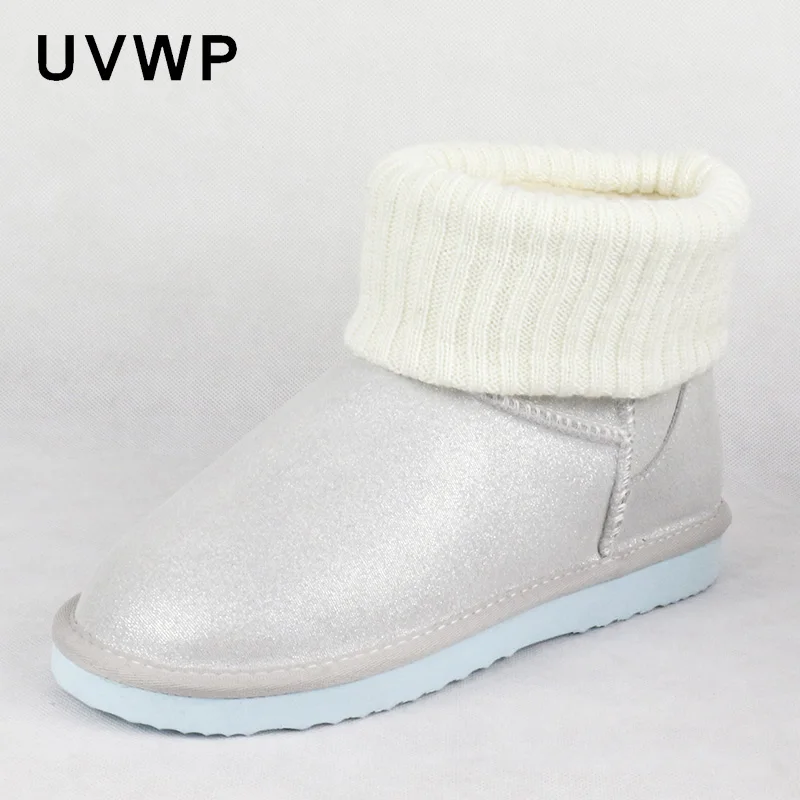 Новые женские сапоги на снежную погоду Женская обувь из натуральной кожи Женские