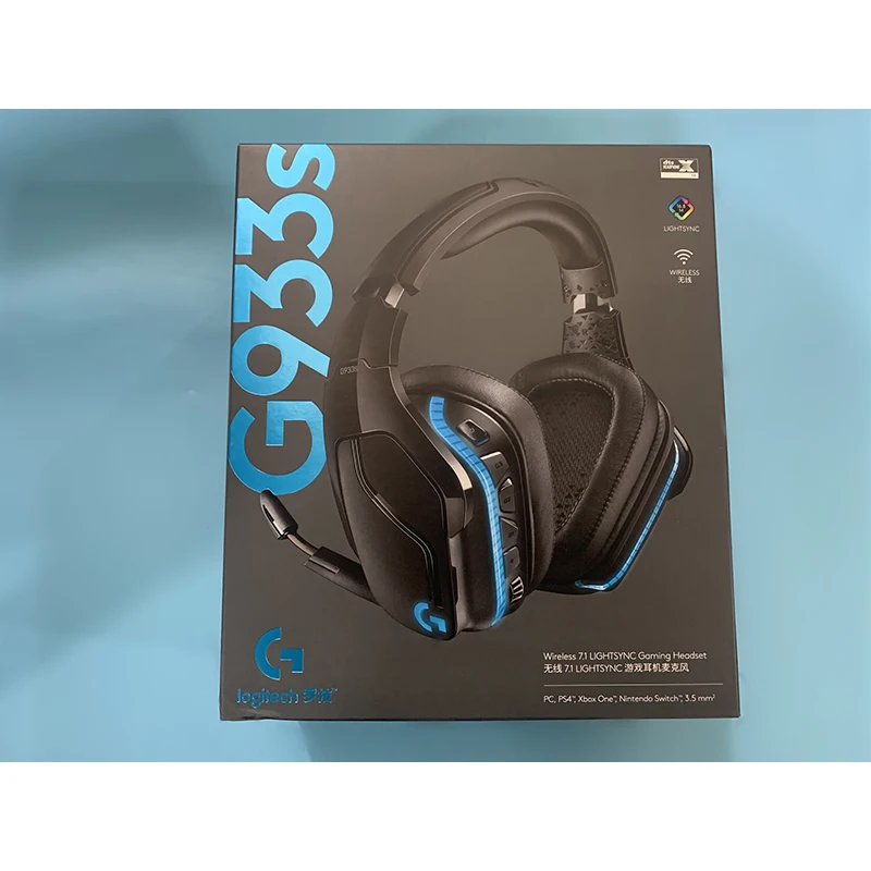Беспроводная игровая гарнитура Logitech G933S 7 1 Surround RGB многоплатформенные наушники DTS