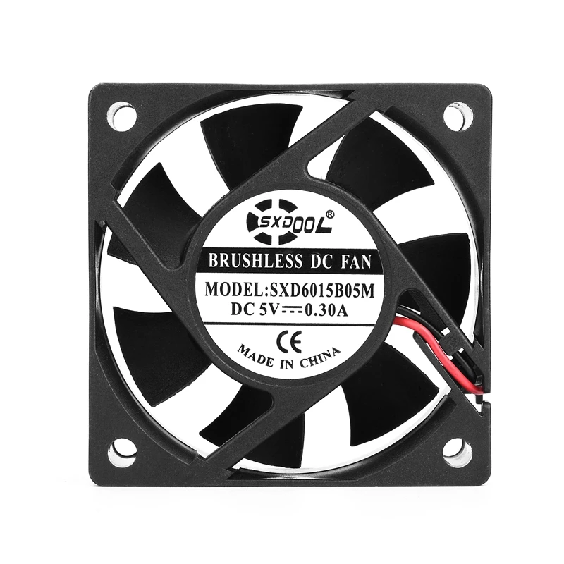 2 шт. SXDOOL 2Pin 6020 двойной шар 60x60x20 мм 6 см 60 DC 5 в охлаждающий кулер CPU осевой