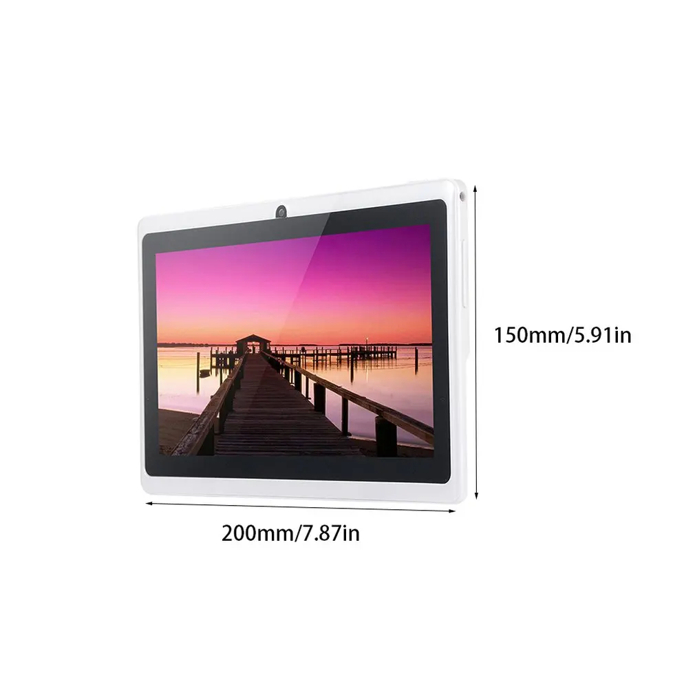 7-дюймовый Android 4 планшетный ПК Q88 Allwinner A33 четырехъядерный WiFi 1024*600G-sensor портативный