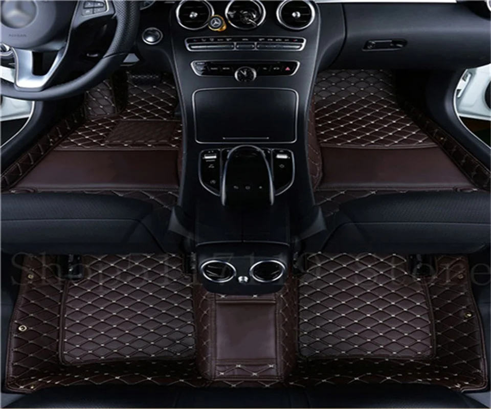 Автомобильные коврики для ног роскошные кожаные Коврики для TOYOTA BENZ Mazda CX-5 3 Ford hyundai land cruiser Volkswagen Skoda Nissan