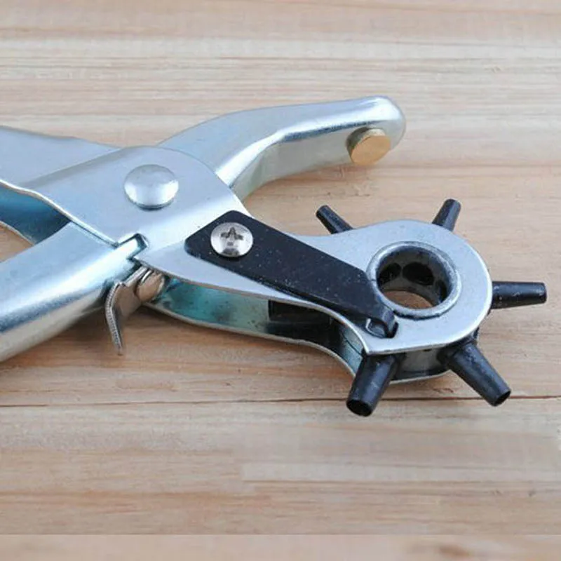 

1pc/lot Hot Selling Multi-function Portable Hole Puncher Tool for Watchband Card Leather Belt Red Hole Punch Tools