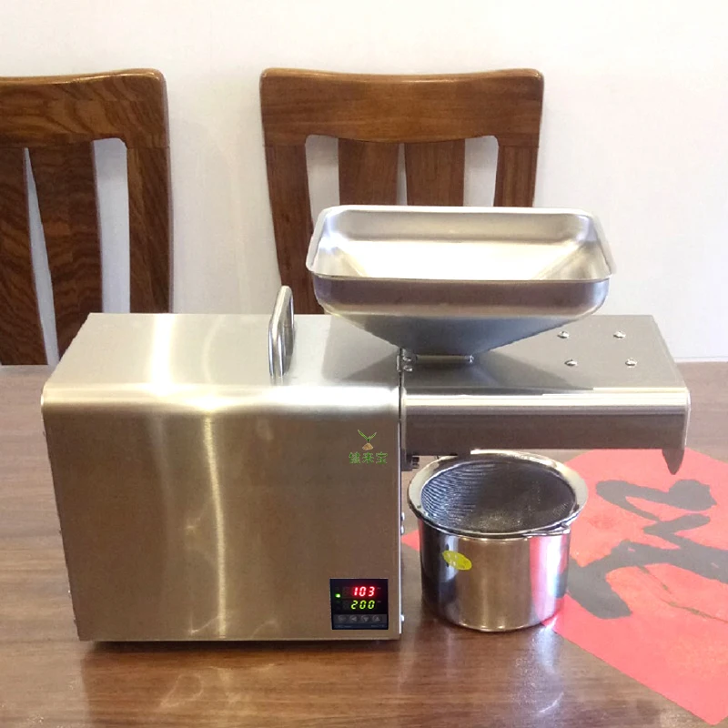 

TT Jianlaibao 608 Intelligent Temperature Control Household Small Stainless Steel Automatic Rapeseed Soybean Oil Press
