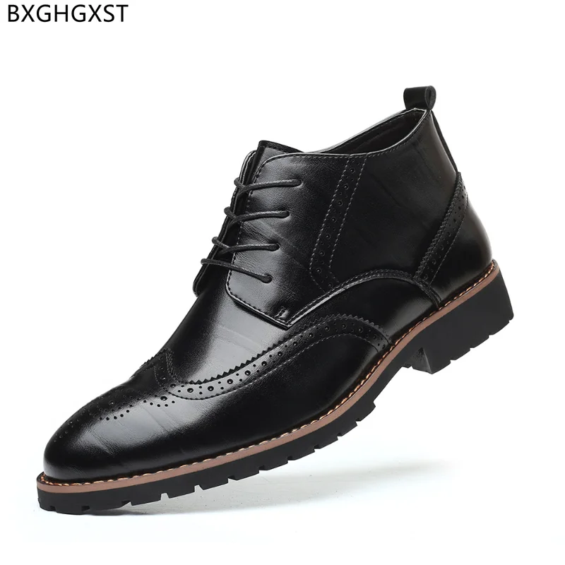

Leather Casual Shoes Ankle Boots for Men Male Black Boots for Men Luxury Designer Boots Business Suit Los Zapatos De Los Hombres