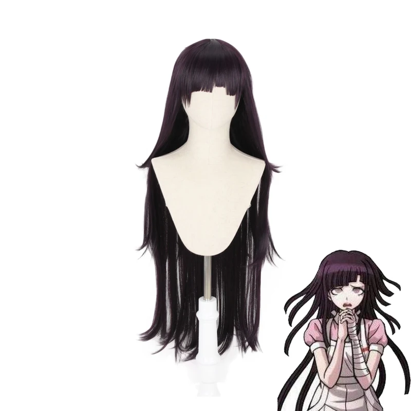 Ботинки для косплея данганронпа Уганда Tsumiki Mikan длинный парик Косплэй костюм