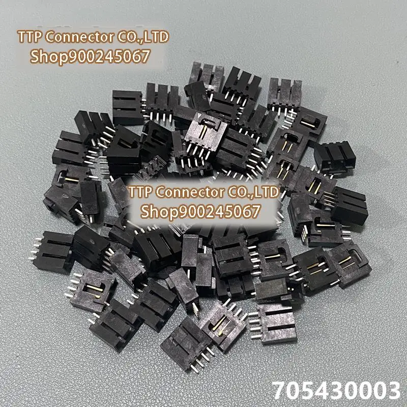 

10 шт./лот разъем 70543-0003 705430003 4P 2,54 мм ширина ножки 100% новый и оригинальный