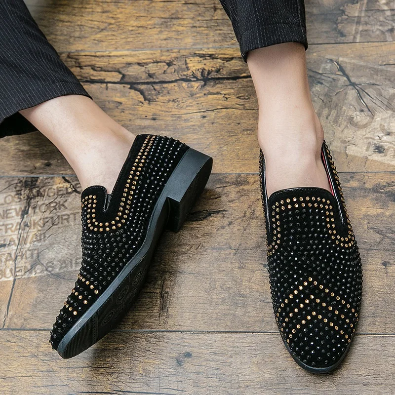 

Skin Shoes Hippie Shoes Handmade Leather Fashion Men's Men Black Casual Moccasins For Sneakers Summer Trend 2020 Man Lether