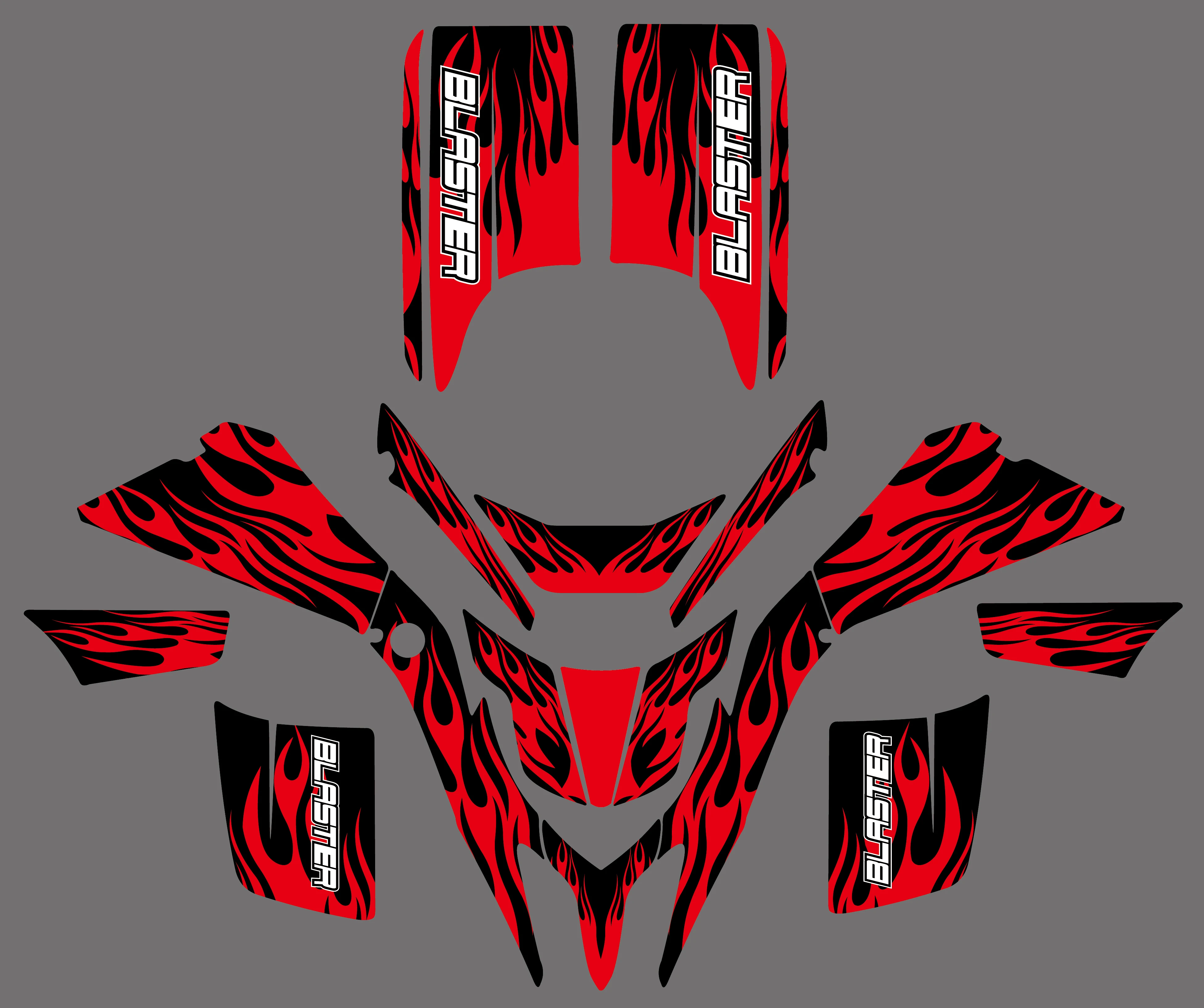 Новые стильные графические наклейки полные гоночные наборы для квадроцикла Yamaha