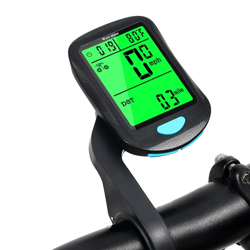 

WEST BIKING Waterproof Bicycle Computer LED Digital MTB Bike Cycling Odometer Wireless /Stopwatch Speedometer Rate Counter