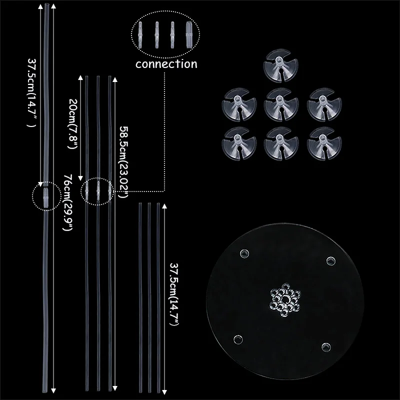 WEIGAO 2 комплекта держатель для шарика стойка колонна свадебное украшение