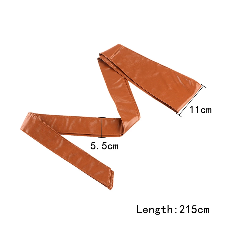 

1pc Fashion Women Soft Pu Leather Solid Color Wide Waist Belt Bow Knot For Ladies Dress Clothes Accessories High Quality