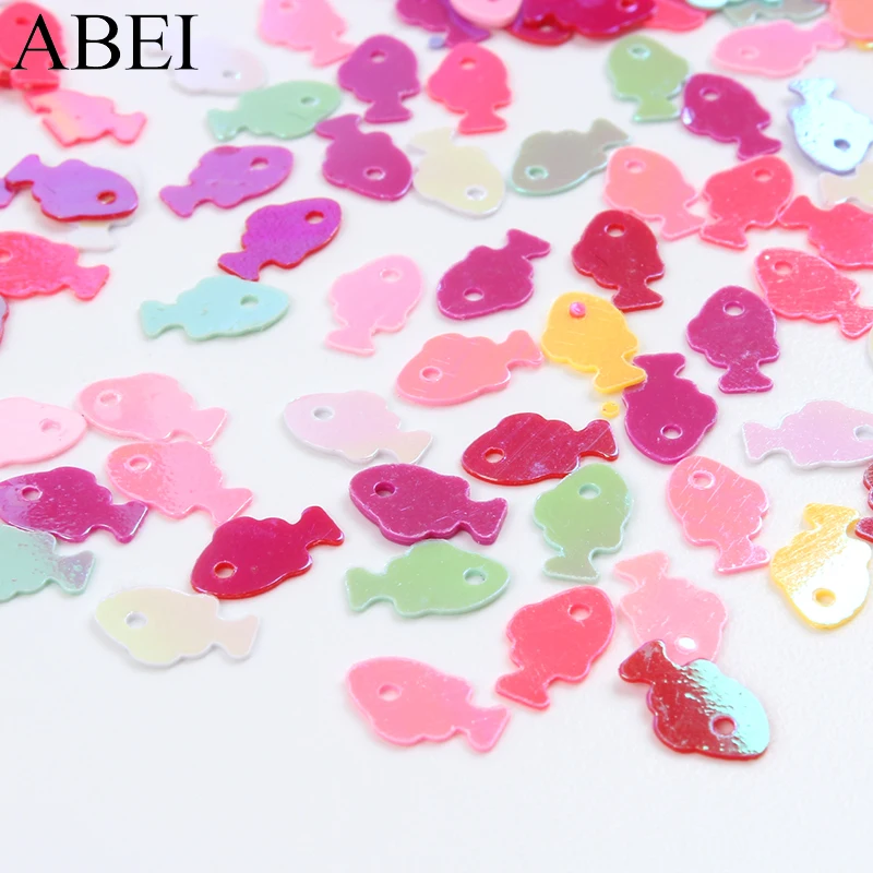 

Пайетки с рыбками для рукоделия, 50 г/лот, пайетки россыпью для свадебной вечеринки, скрапбукинга, украшения для рукоделия, швейная одежда