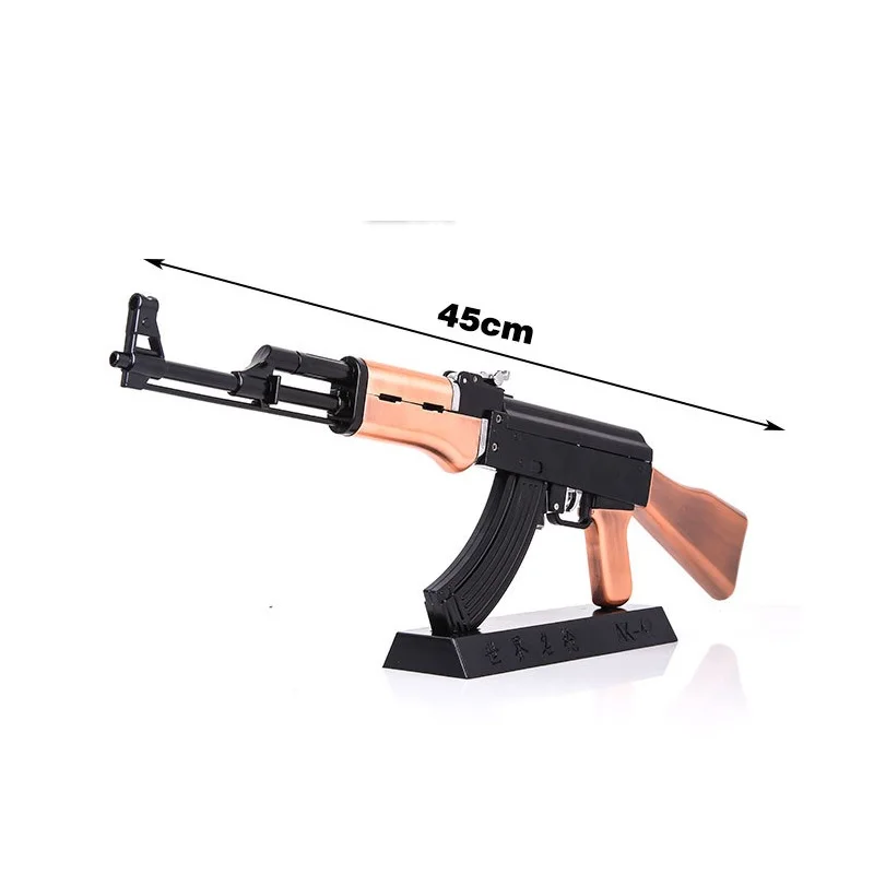 1 2 05 ak47 Металлическая Модель пушки аксессуары игрушки пистолет ak 47 модель