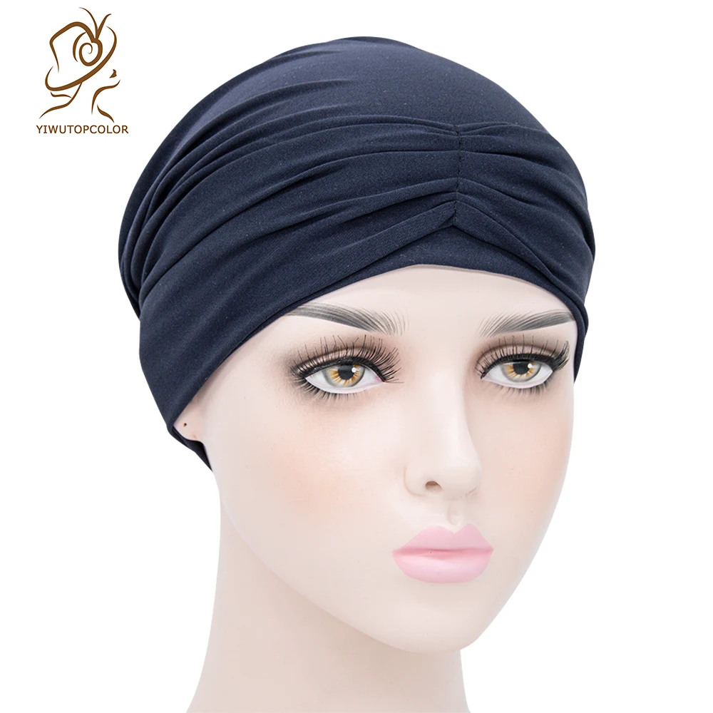 Головной убор Женский из молочного шелка со складками на лбу | Тематическая