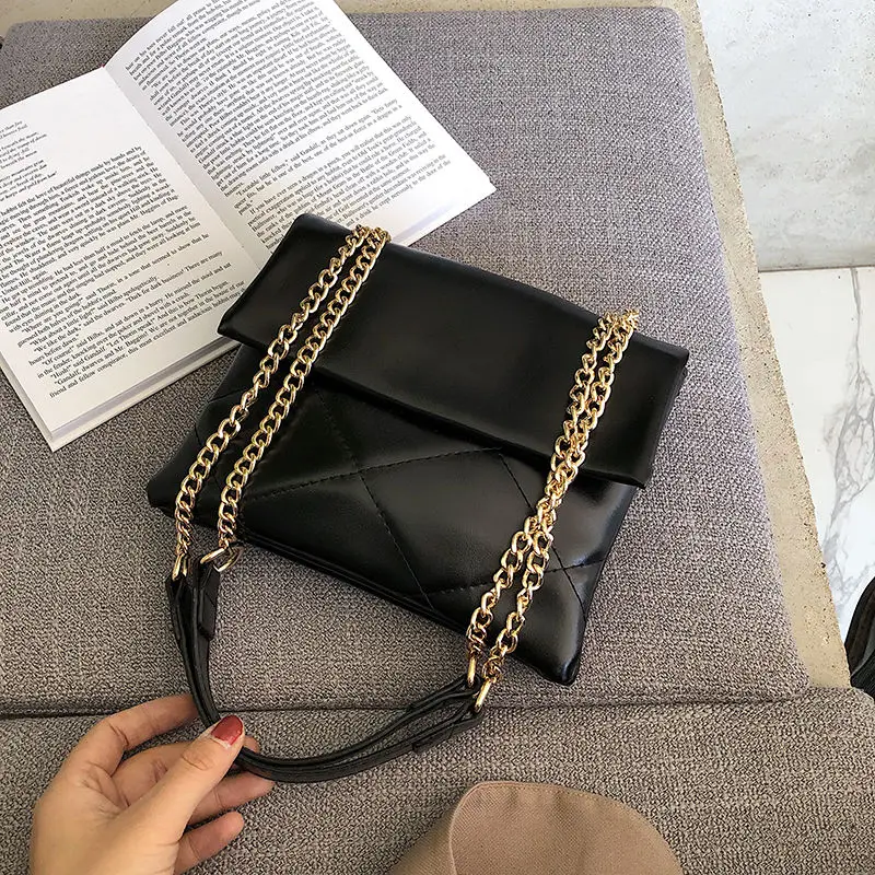 

Shoulder Bag Crossbody Bags for Women Handbag Purse Women Bag Luxury Designer Fashion 2021 New Envelope Simple Lingge PU Leather