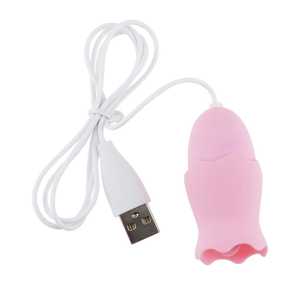 Вибраторы для языка USB Мощный вибрационный Яйцо G spot Массаж оральные ласки секс
