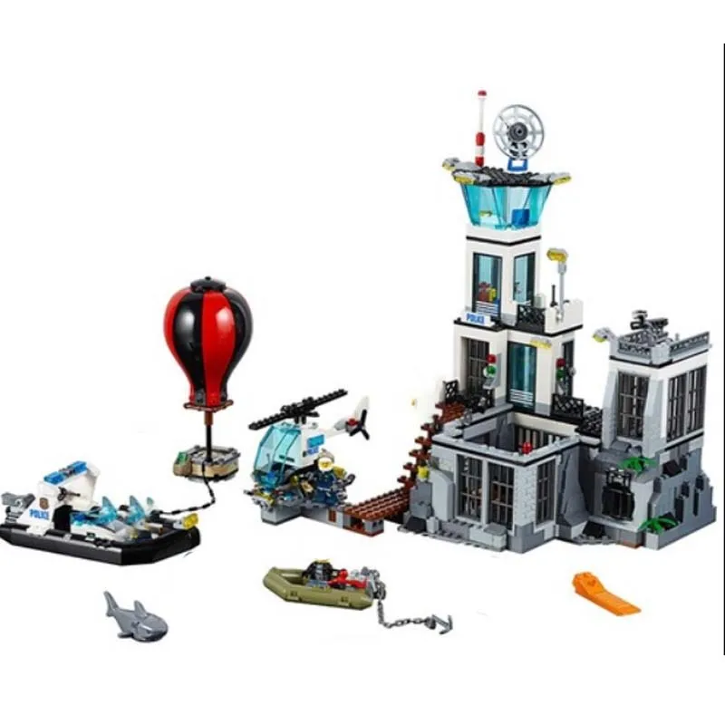 

Новинка 2021, строительные блоки из тюремного острова, Детские кубики, рождественский подарок, игрушки