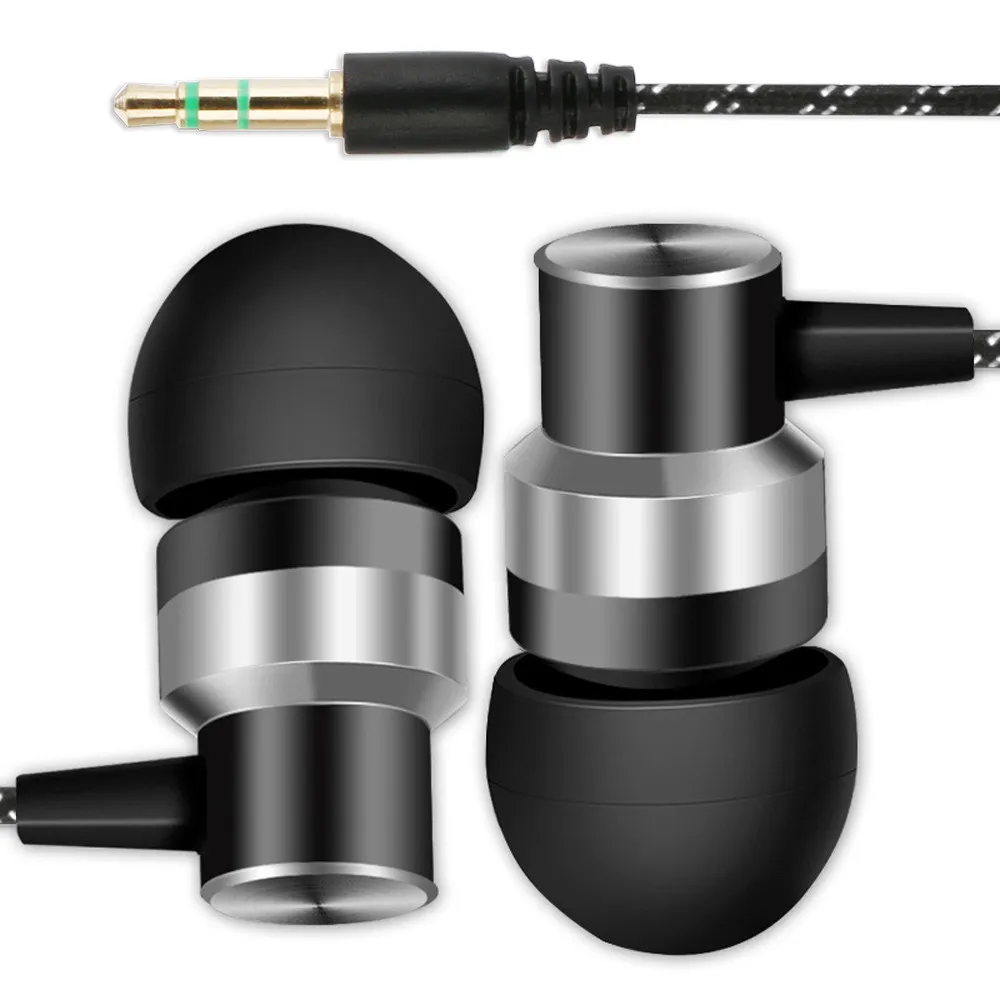 

Universal 3.5mm In-Ear Stereo Earbuds Earphone For Cell Phone HD Stereo Built-in Mic for Xiaomi iPhone For Computer Sport