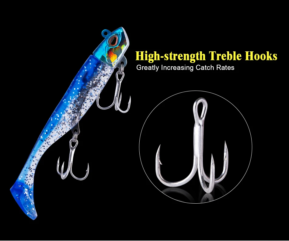 Goture 5 шт./компл. для рыбалки, мягкие блесны на удочку Jig Head 18g 26,4 г Minnow силиконовый приманка Воблер для ловли карпа для морской воды пресная вода Swimbait