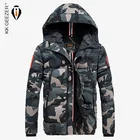 Мужская камуфляжная куртка на хлопковой подкладке, зимняя утепленная куртка-бомбер, высококачественные деловые куртки с карманами, известные военные, ArmyGreen