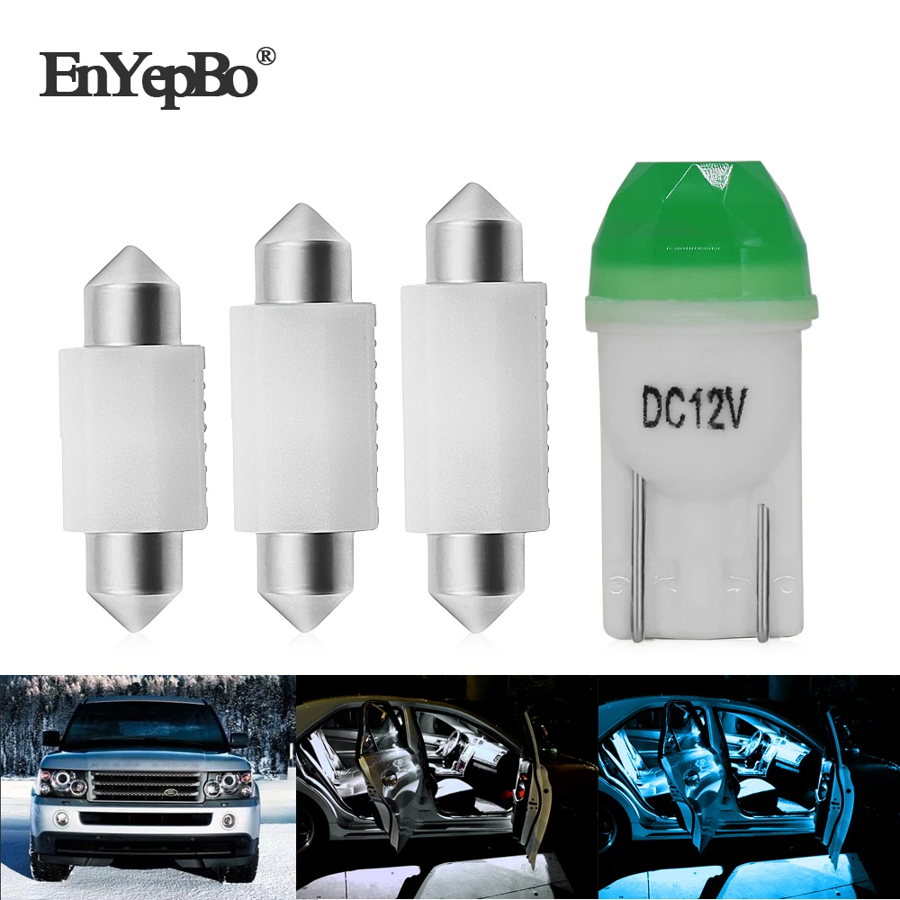 16 шт. Белый Автомобильный светодиодный светильник Canbus лампы для салона посылка в