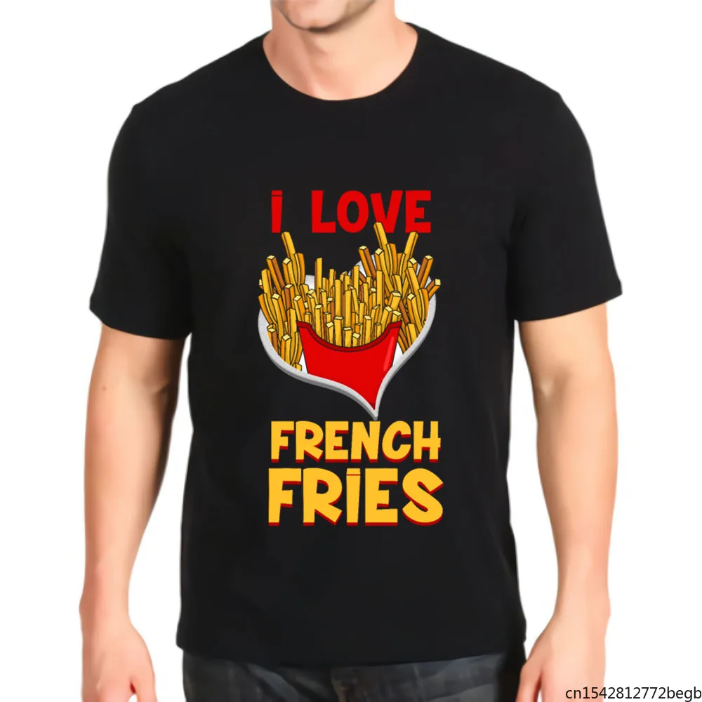 

Мужская футболка с надписью «I Love French картофель фри»