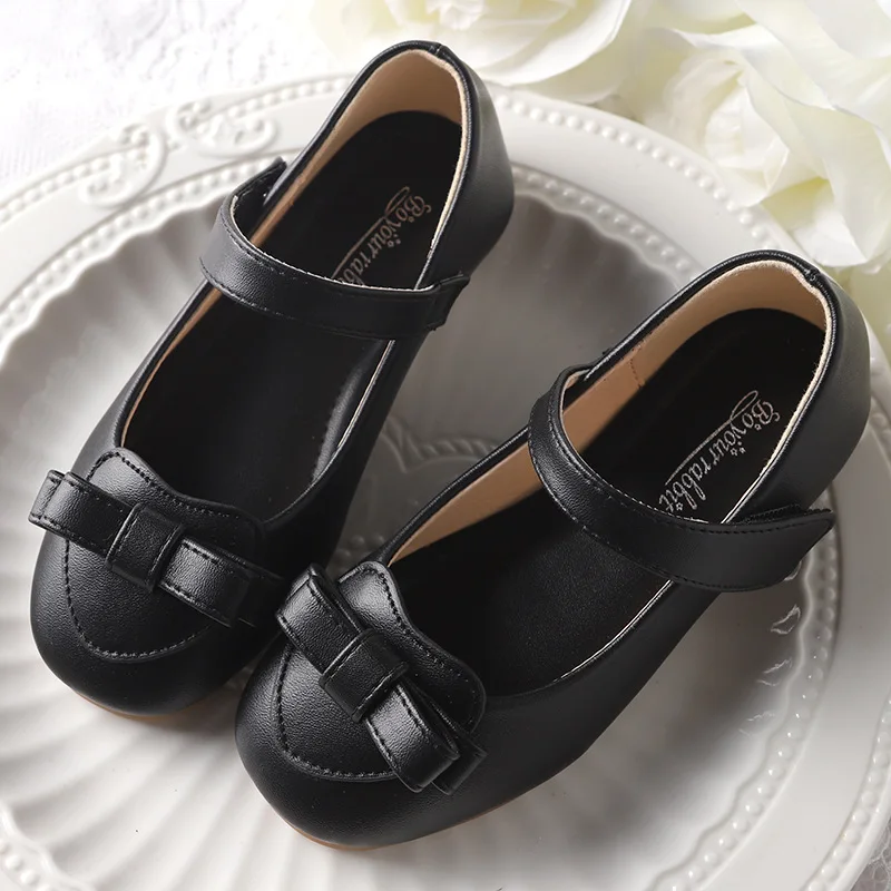 

New Children Kids Girls Flat soft Leather Shoes Rhinestone Princess Sandals casual shoes Kids Dance Dress shoes