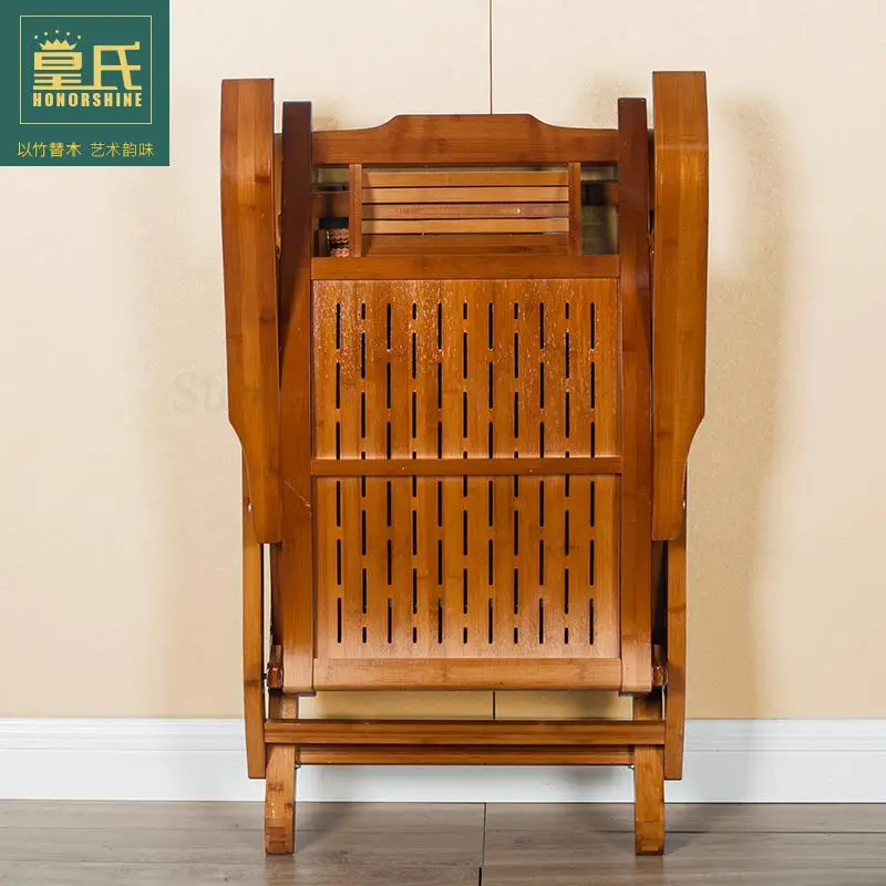 Античное кресло качалка для отдыха бамбуковое пожилых людей однотонное ленивых