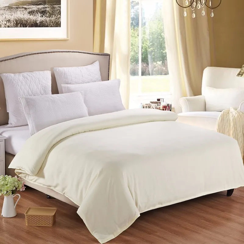 1 шт. пододеяльник светло-серый однотонный чистый цвет постельные принадлежности