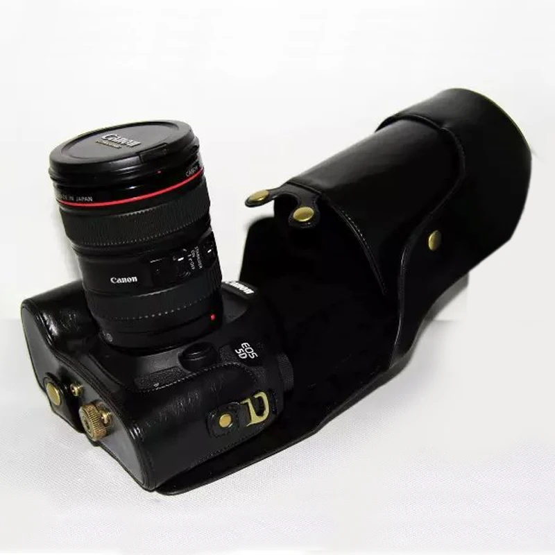Кожаный чехол для камеры Canon EOS 5D Mark III 5Ds 5Dsr 5D3 24-105 мм объектив | Электроника