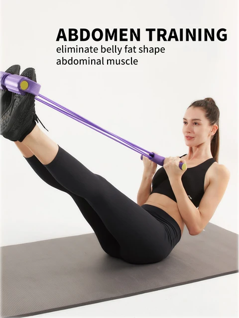 4 Rohr elastische Pedals panner Widerstands band rutsch festes Zugseil Yoga  Bein Stretching Bauch Training sitzen Fitness Puller - AliExpress