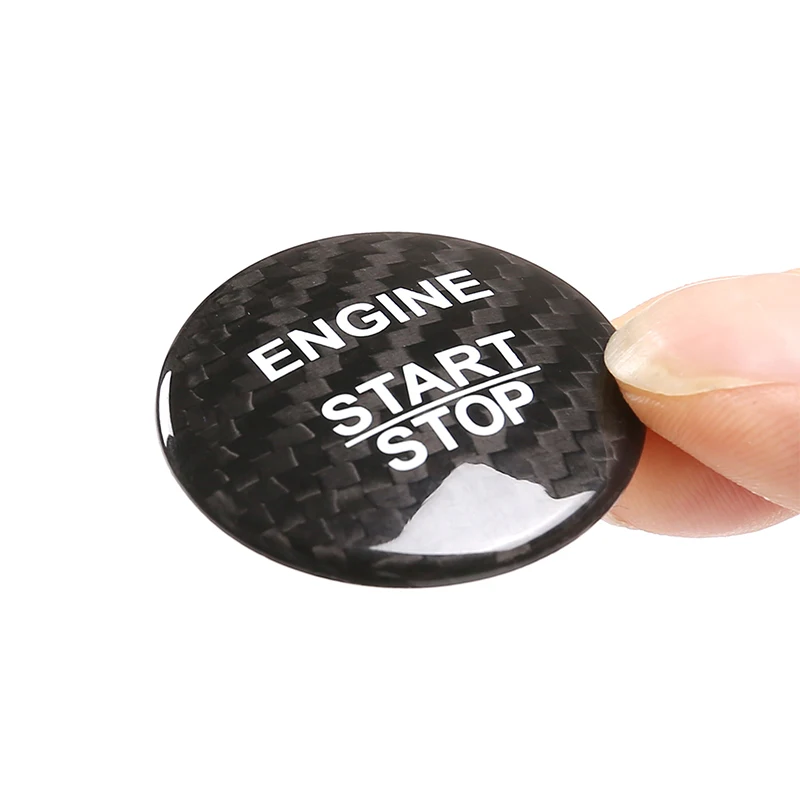 

Car Start Stop Engine Push Button Sticker Accessory Real Carbon Fiber For Mercedes Benz C CLA GLA GLC GLE GLS Class W205 2015-20