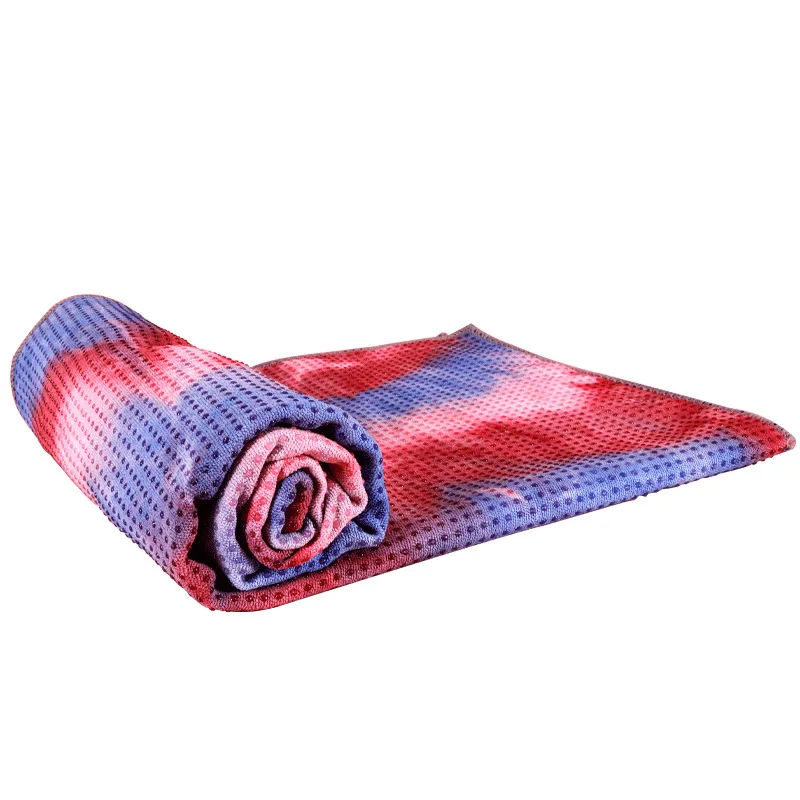 

The new magic color yoga blanket drape sweat-absorbent silicone point non-slip portable mat yoga drape