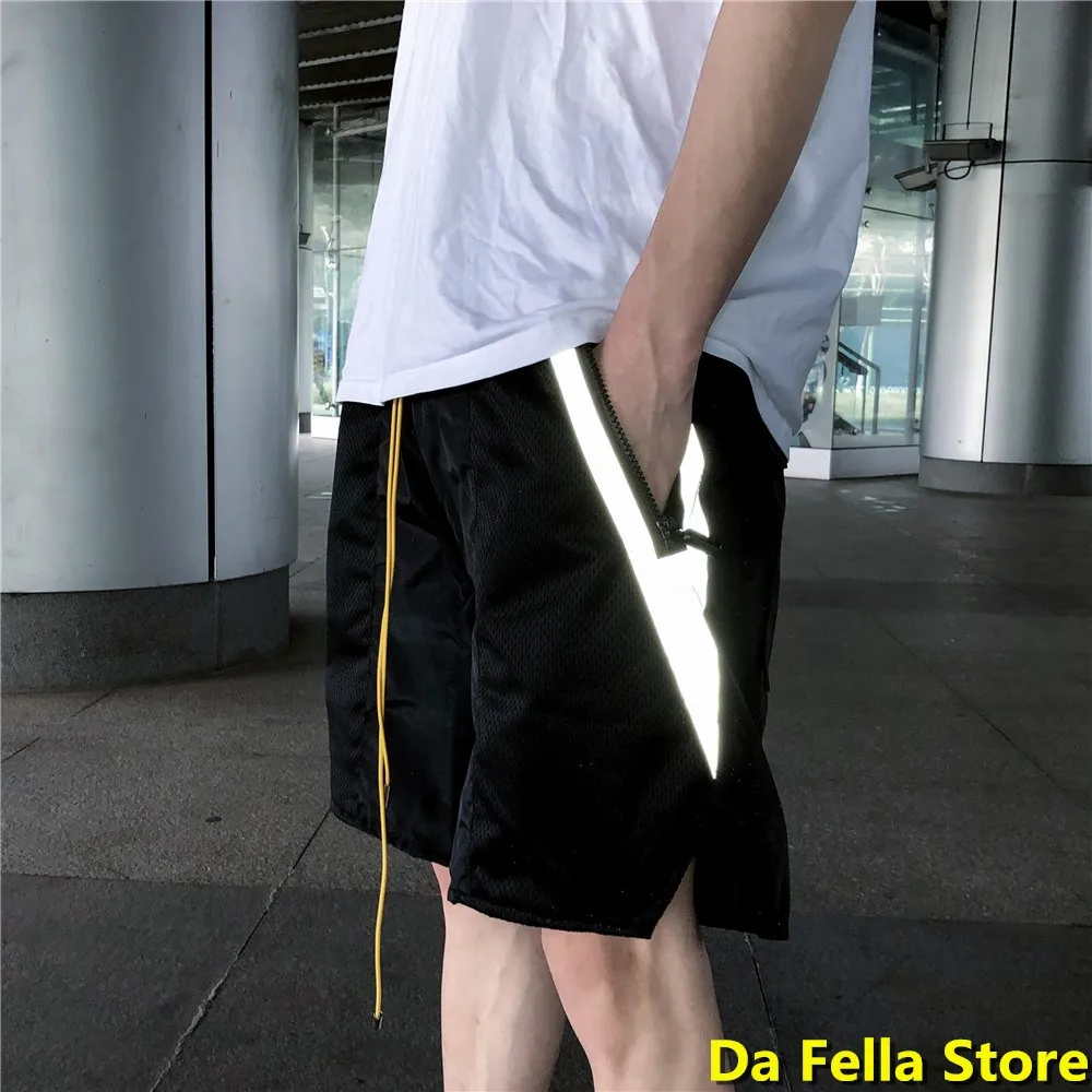 

New Rhude Shorts Pocket Side Reflective Style RHUDE Shorts 2020SS Men Women Outdoor Streetwear High Quality US/EU Oversize UK