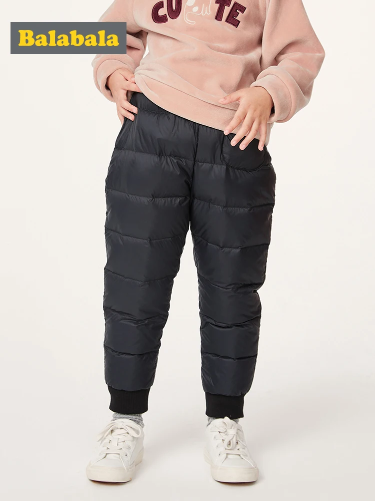 Детские Пуховые штаны Balabala теплые для девочек на осень и зиму 2019|Брюки| |