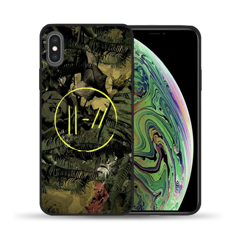 Twenty One Pilots 21 Мягкий чехол из ТПУ для Iphone x XS XR MAX 7 8 6S 6 Plus 5 5S SE Черный кремний телефона