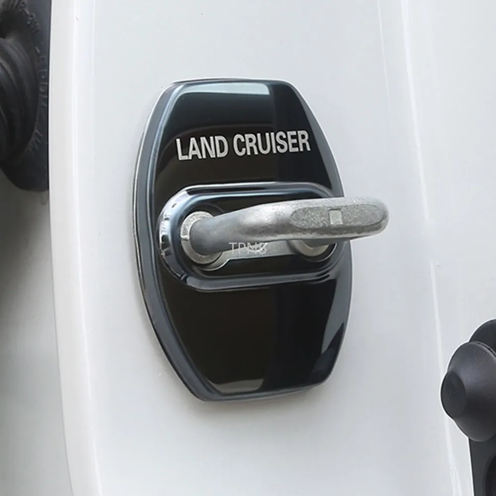 Для Toyota Land Cruiser 200 2008-2020, нержавеющая сталь крышка дверного замка автомобиля, аксессуары
