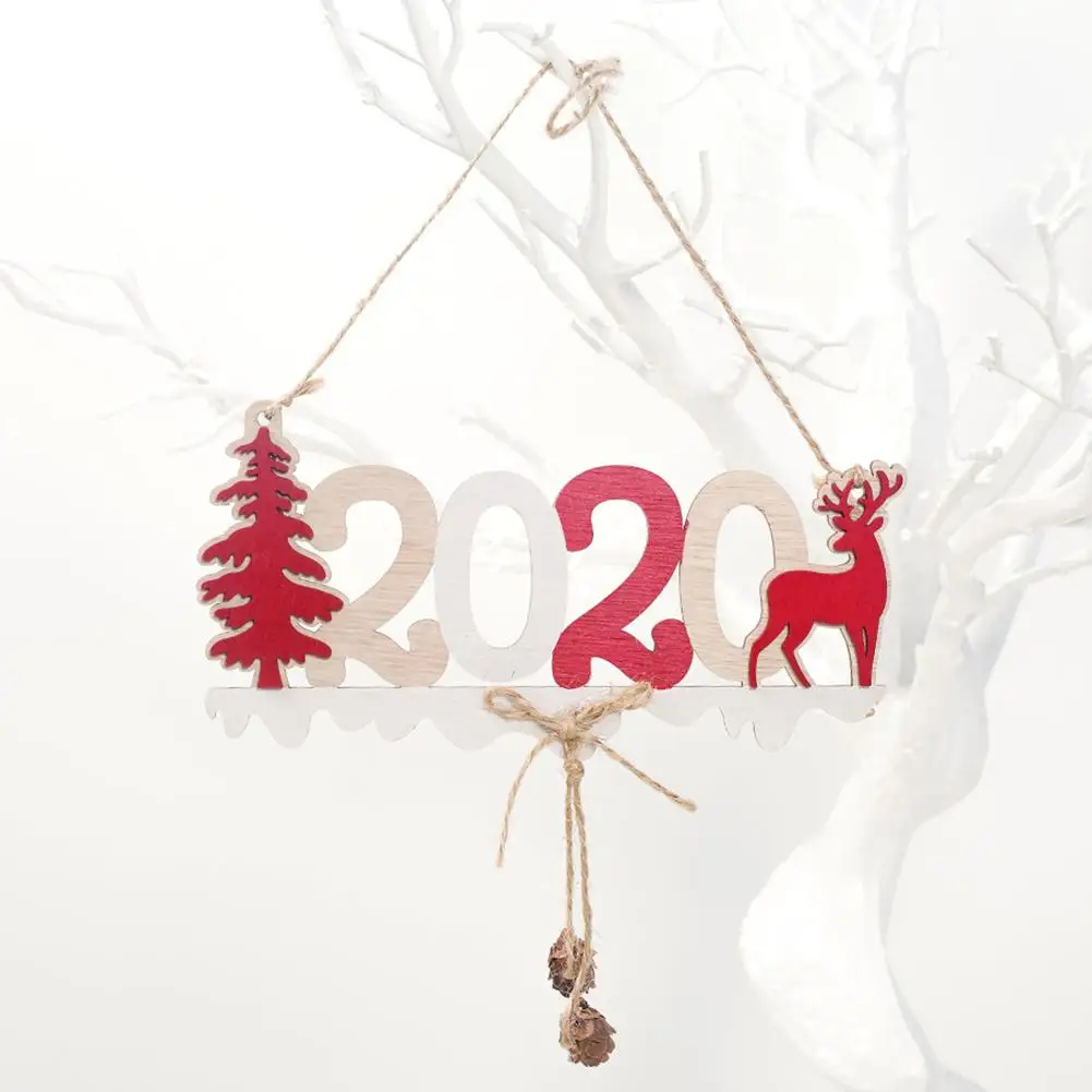 MeterMall рождественские деревянные подвески со знаком двери окна Рождественская