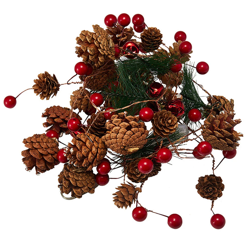 Рождественский сосновый конус 20 светодиодный гирлянд рождественские украшения