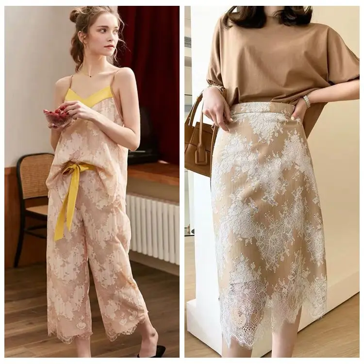 13 цветов высокое качество экспорт тонкая хлопковая ткань ресницы кружево платье