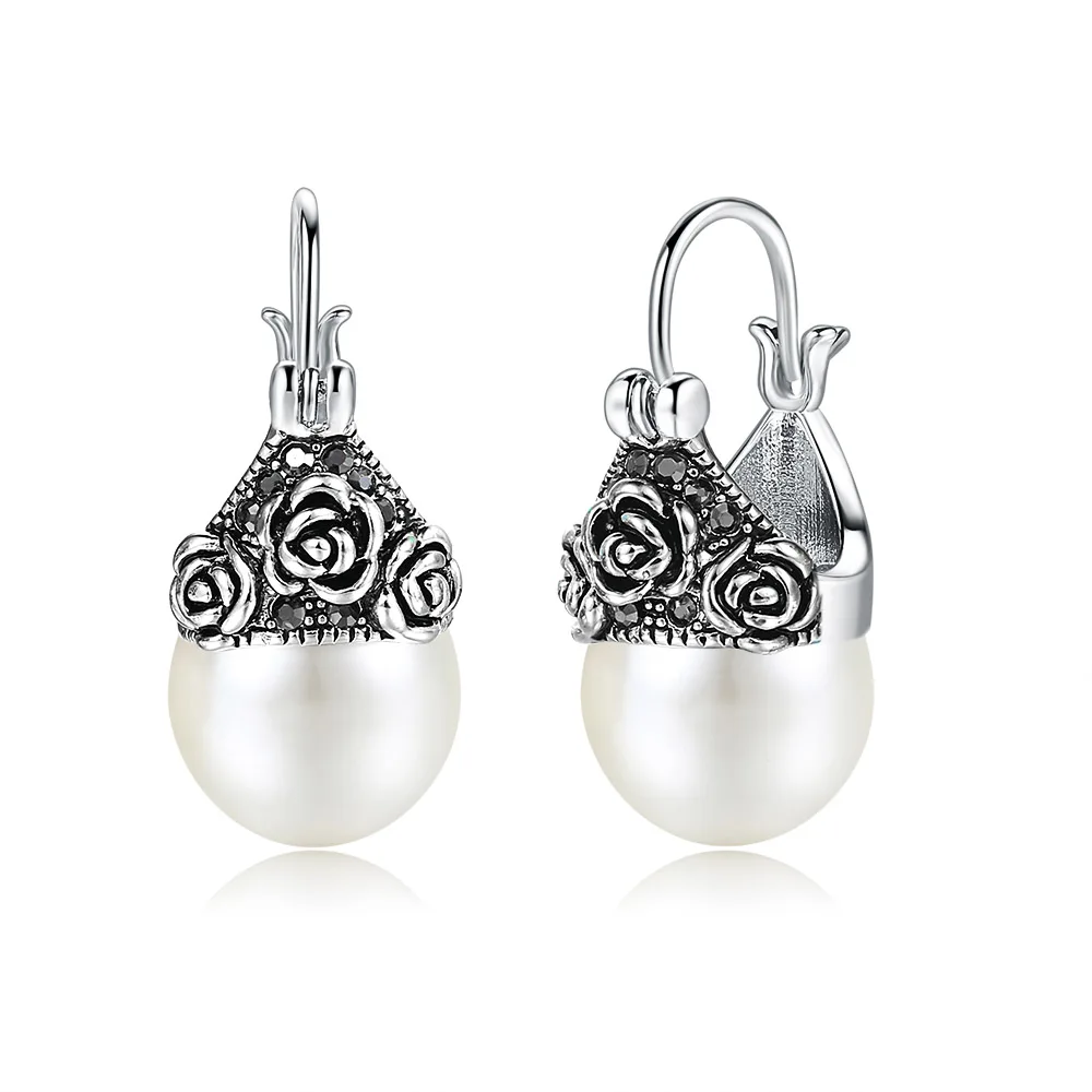 Женские серьги подвески в форме сердца с искусственным жемчугом|Серьги-подвески|