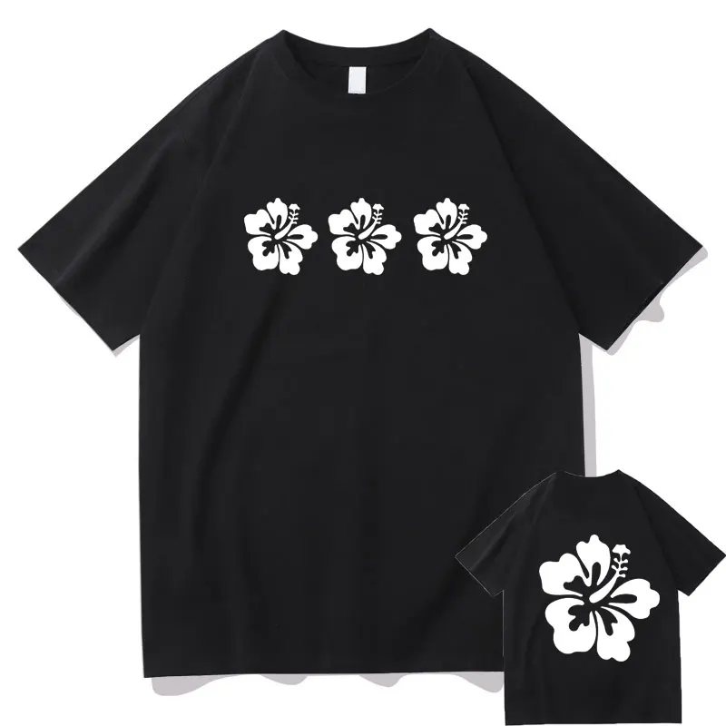 

Hibiscus Flower T-shirt Hawaii Flowers Tee Coconut Men Women Oversized Loose Aesthetic Tshirt Mens Trendy T Shirts Short Sleeve