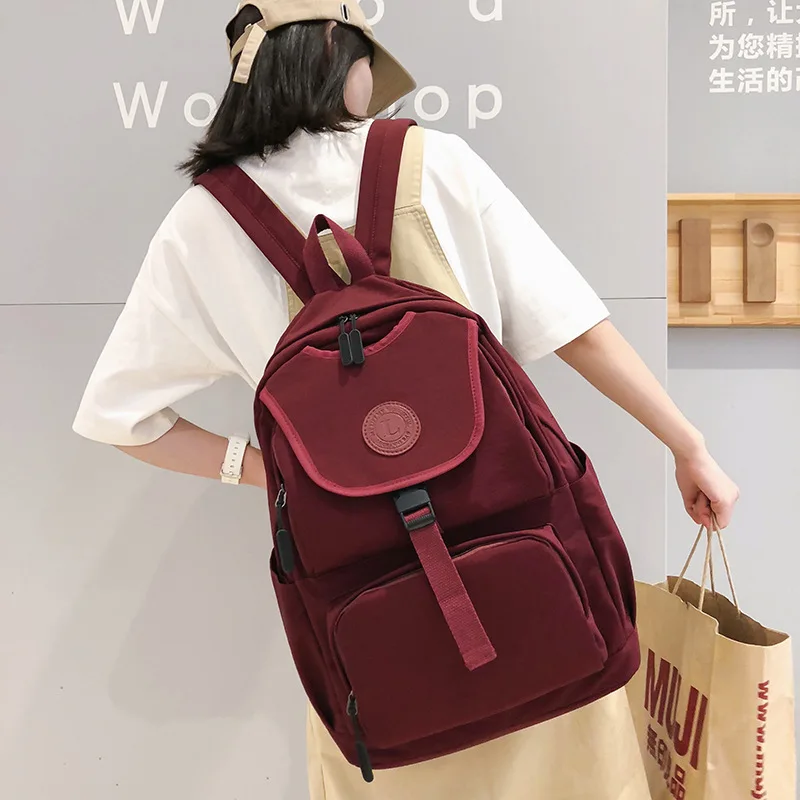 Youda Оригинальная дизайнерская сумка однотонный нейлоновый рюкзак большой