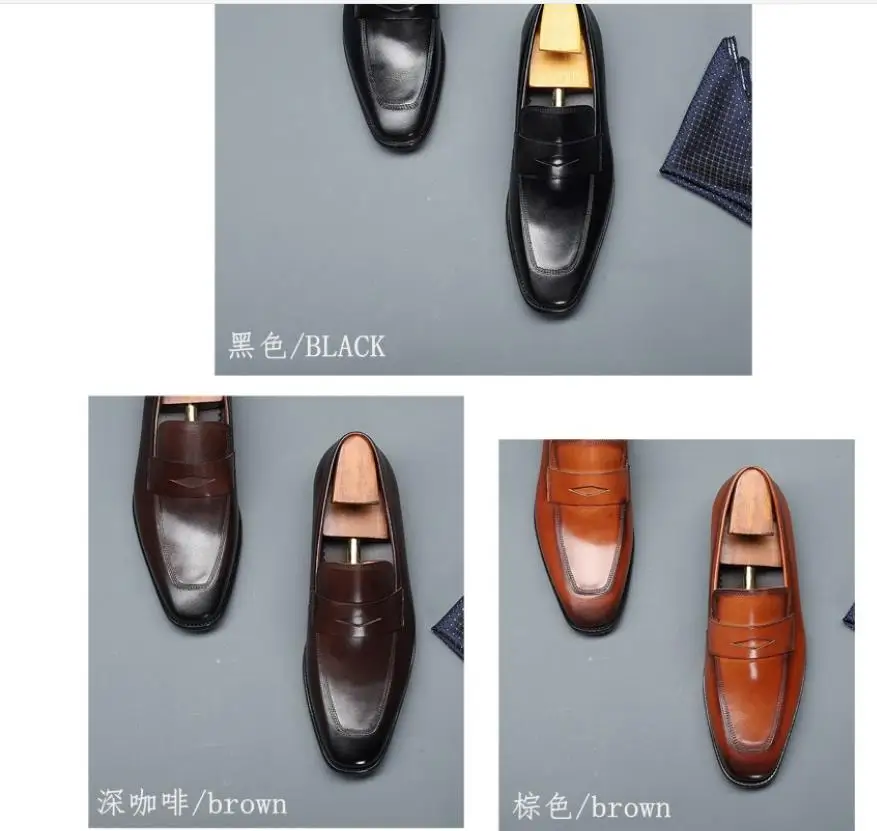 

Men PU Leather Fashion Shoes Low Heel Fringe Shoes Dress Shoes Brogue Shoes Spring Ankle Boots Vintage Classic Male Casual LP457
