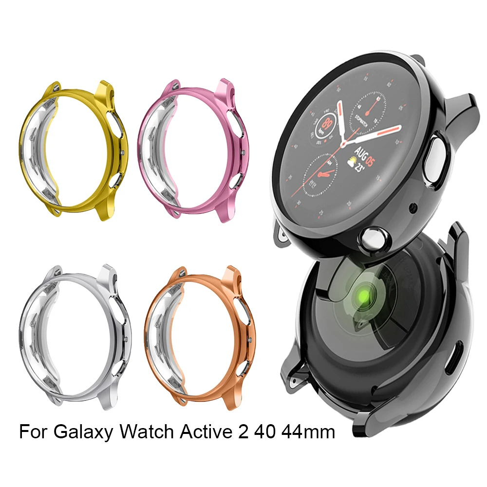 

Мягкий чехол из ТПУ для Samsung Galaxy Watch Active 2 R830 40 мм R820 44 мм чехол-рамка для часов защитные аксессуары для Galaxy Active2