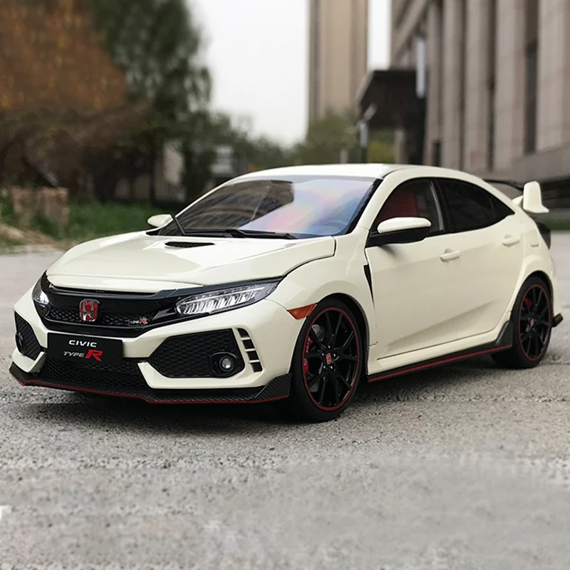 Высококачественный 1/18 Honda Civic Тип R FK8 2017 японский спортивный автомобиль из сплава