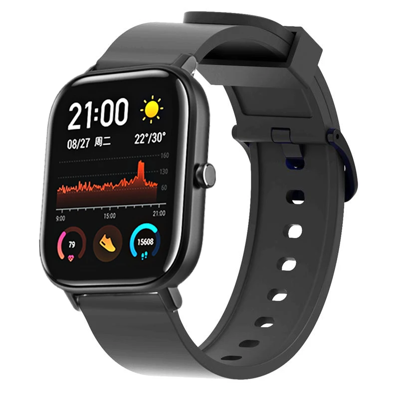 Силиконовый ремешок FIFATA 20 мм для часов Xiaomi Huami Amazfit GTS/Amazfit Bip Samsung Gear Sport/Active Smart Watch |