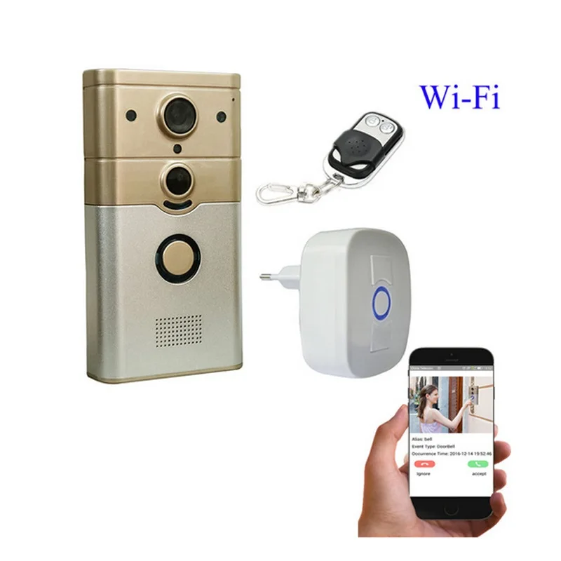 

Wireless smart doorbell Camera WiFi Door Peehole camera Night Vision PIR Video Door Camera Bell Phone Doorphone Motion Detection
