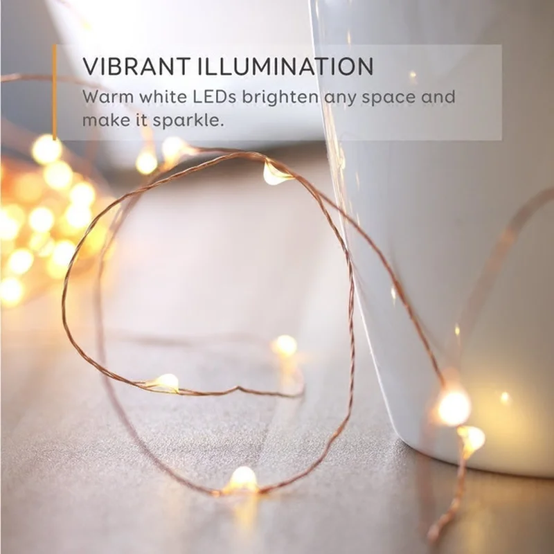 Новинка для рождественской вечеринки USB светодиодный фонарь на медном проводе